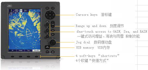 正品日本jrc船用液晶arpaais功能雷达jma3300其它