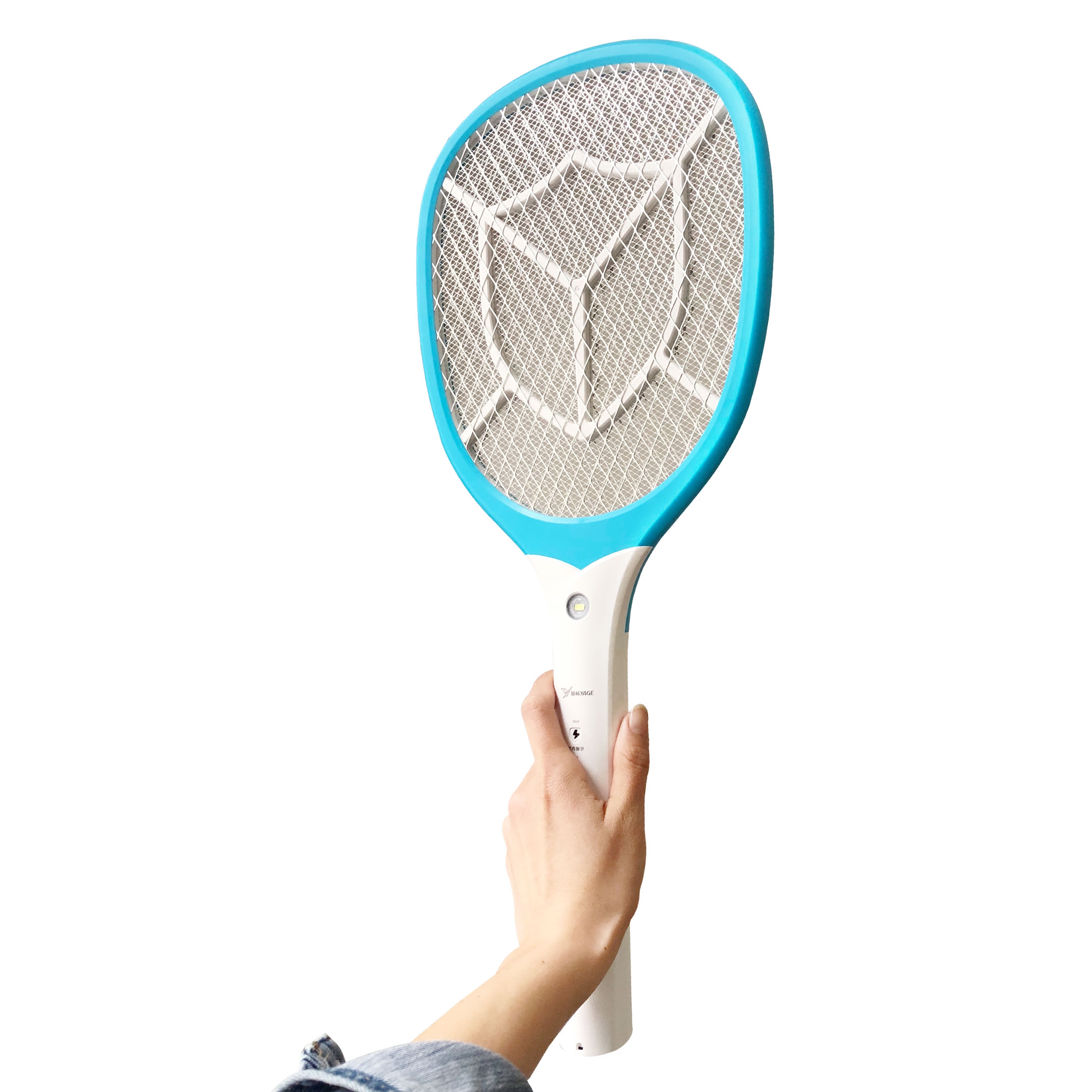 雅格格电蚊拍usb充电式家用强力力可更换18650电蚊拍