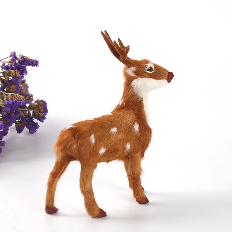家居风水摆件仿真梅花鹿客厅模型