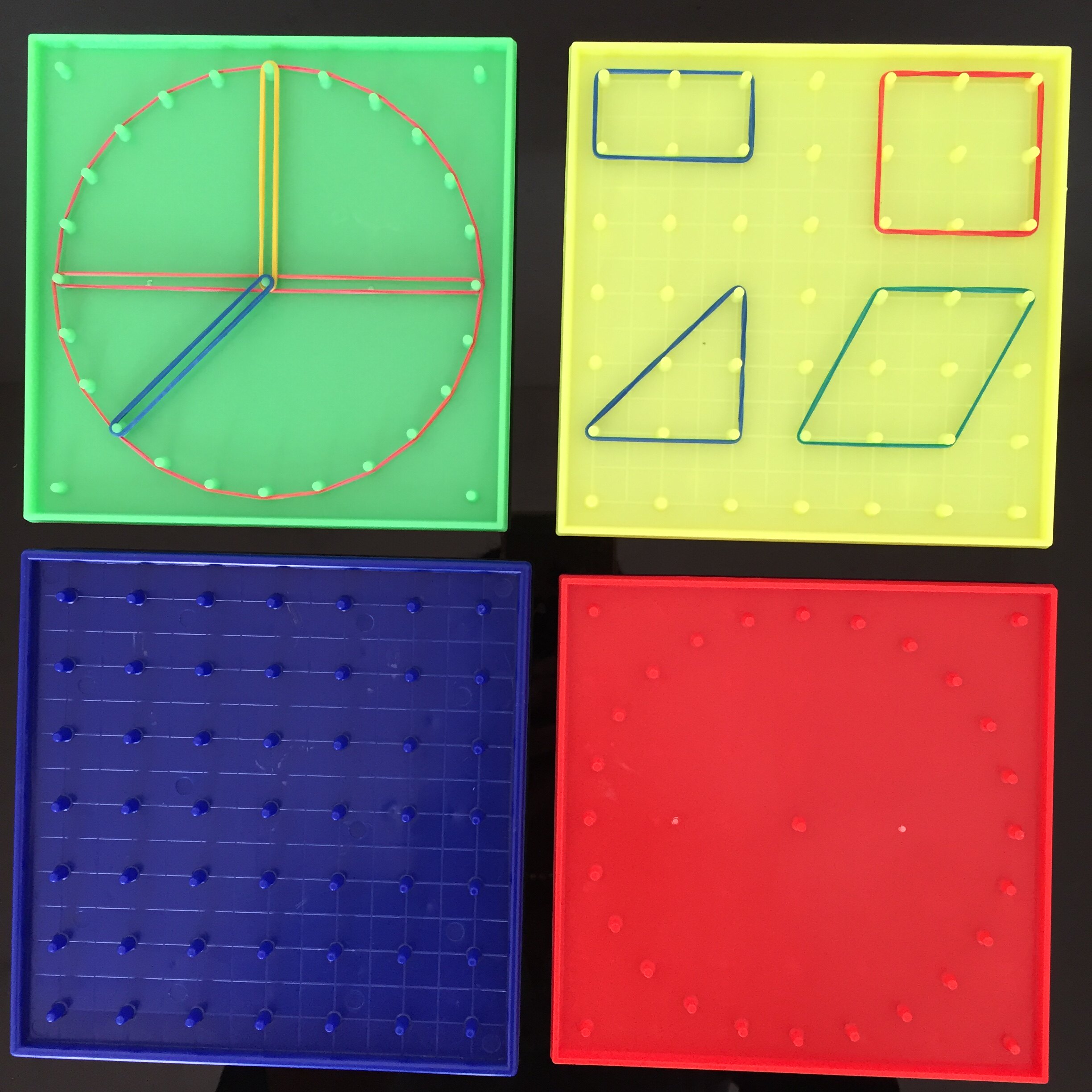 钉子塑料小学生数学教具科学学钉板小学教学仪器教学仪器