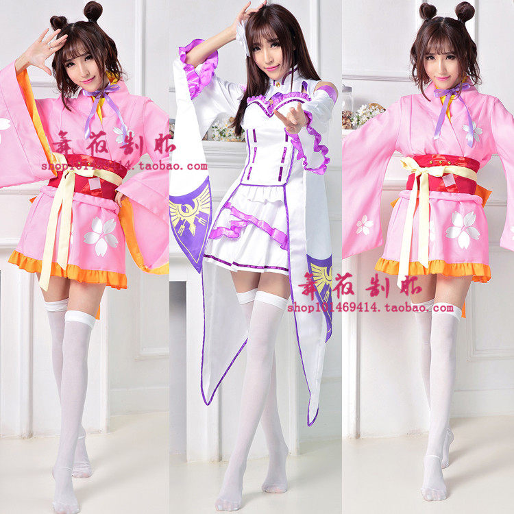 现货全套樱花cosplay动漫服装日本和服女仆洛丽塔cosplay女装