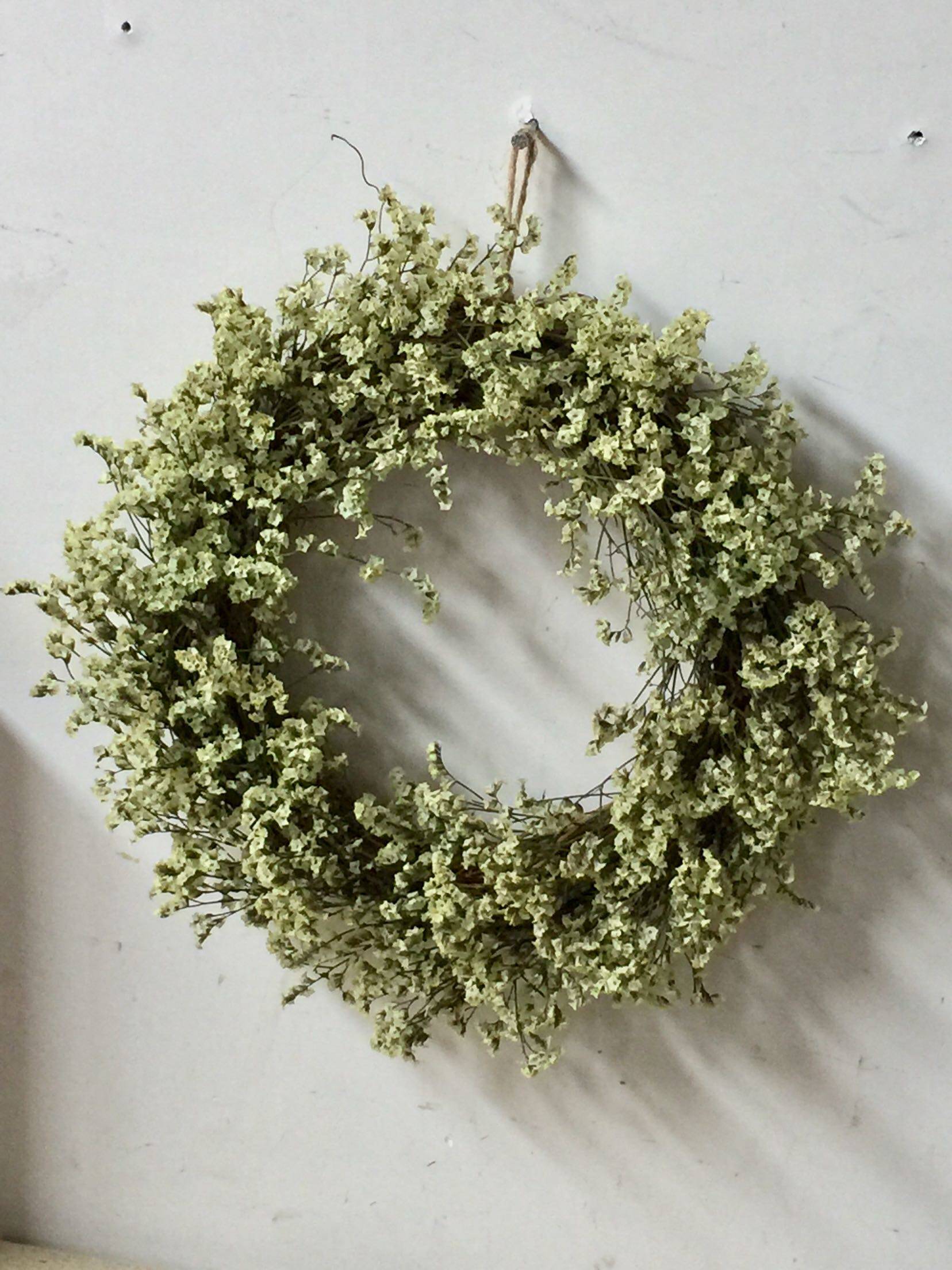 小清新韩式花环天然干花水晶花干树藤圈环壁饰橱窗干花挂饰原118