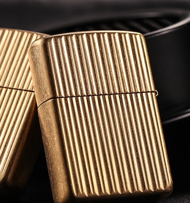 芝宝zippo打火机美国古铜作旧复古加厚盔甲日照金禾花砂中zippo