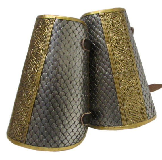 英国代购armour手作罕见凯尔特维京人鳞甲护腕臂甲服饰