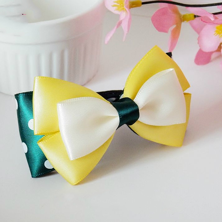 发饰铭约饰界手工手工制制作蝴蝶结八字古典布艺发饰