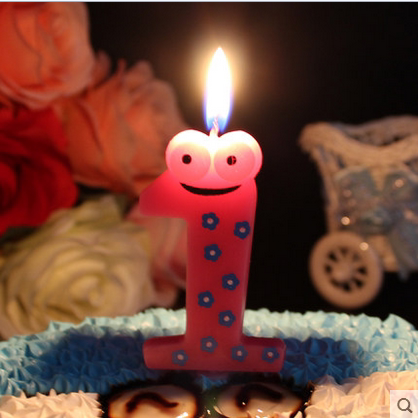 蜡烛生日儿童派对用品创意动物造型蛋糕周岁蜡烛