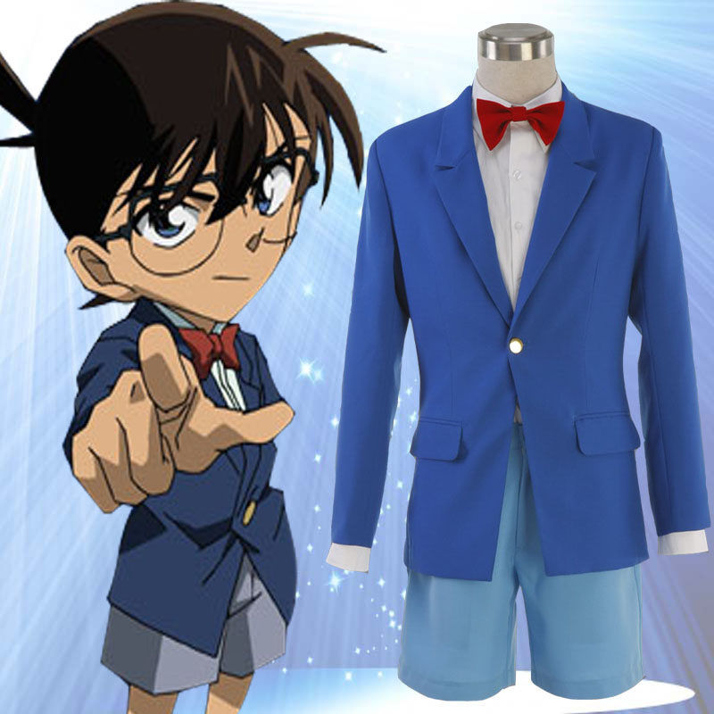 侦探服装男装动漫cosplay校服学生一同新一同工藤cosplay男装
