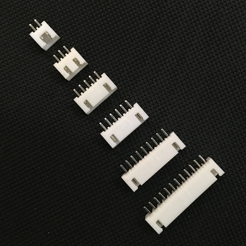 xh2.54 mm间距 白色 接线端子 接插件 直针座 180度2p 3p 4p~10p