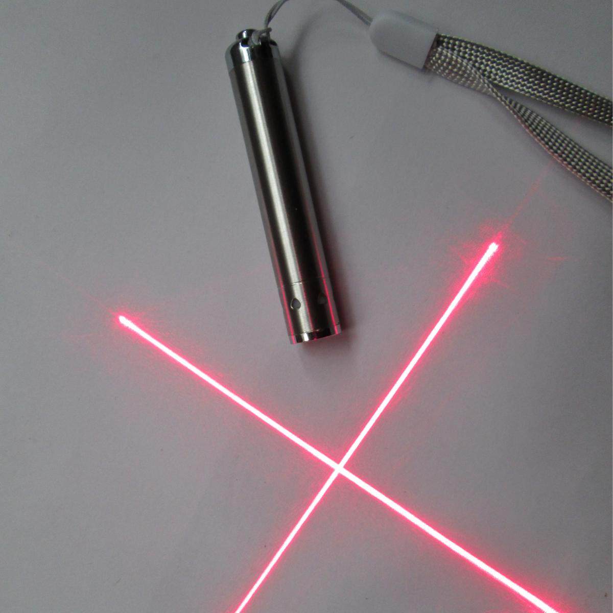 十字手持激光手电筒不锈钢激光灯初中物理光学教学仪器教鞭