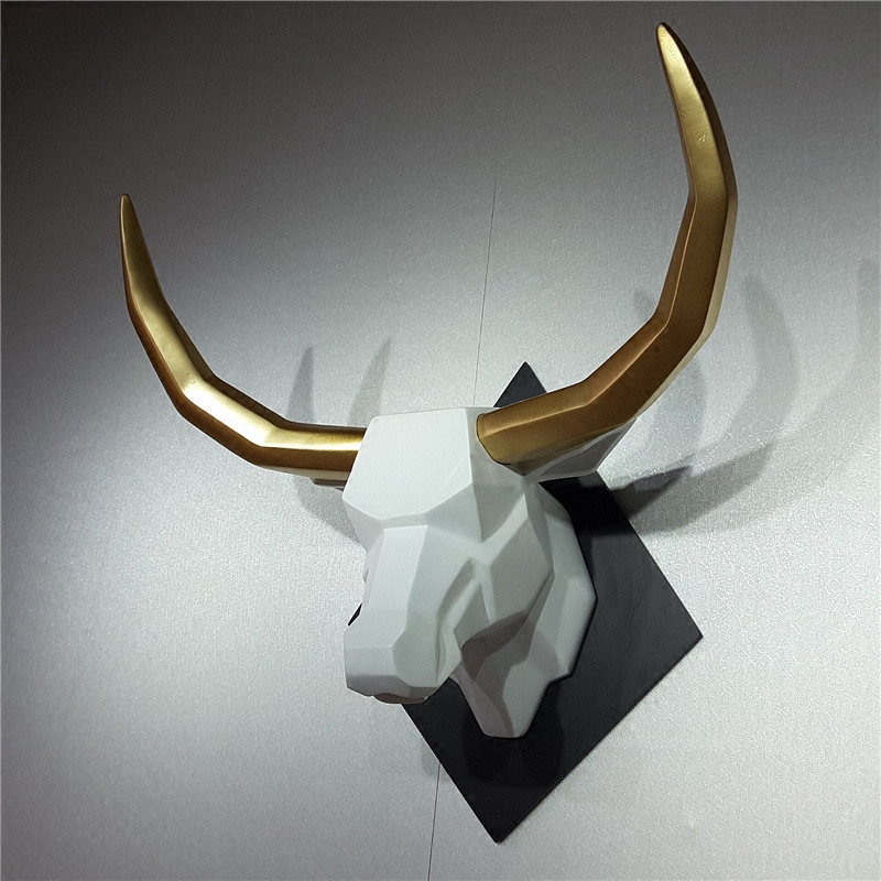 大小小号几何牛头壁饰挂件牛肉牛肉面面馆牛排壁饰