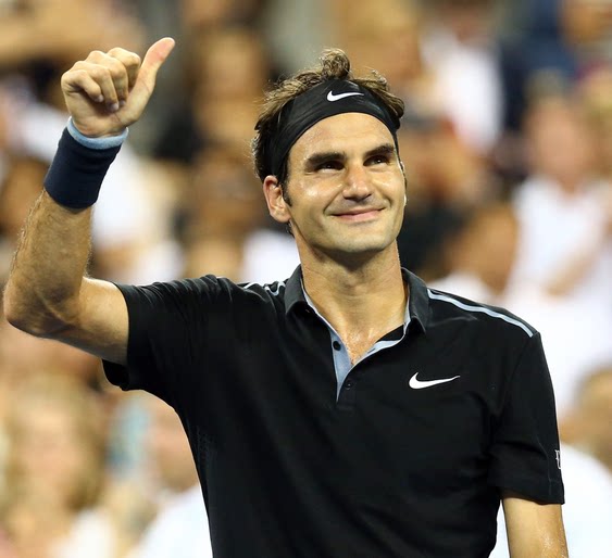 费德勒身着运动t恤的时候,全世界都为他呐喊