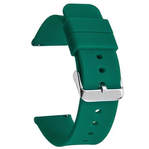 推荐沐时通用硅胶橡胶运动防水男女平口平头表带202224mm手表带替