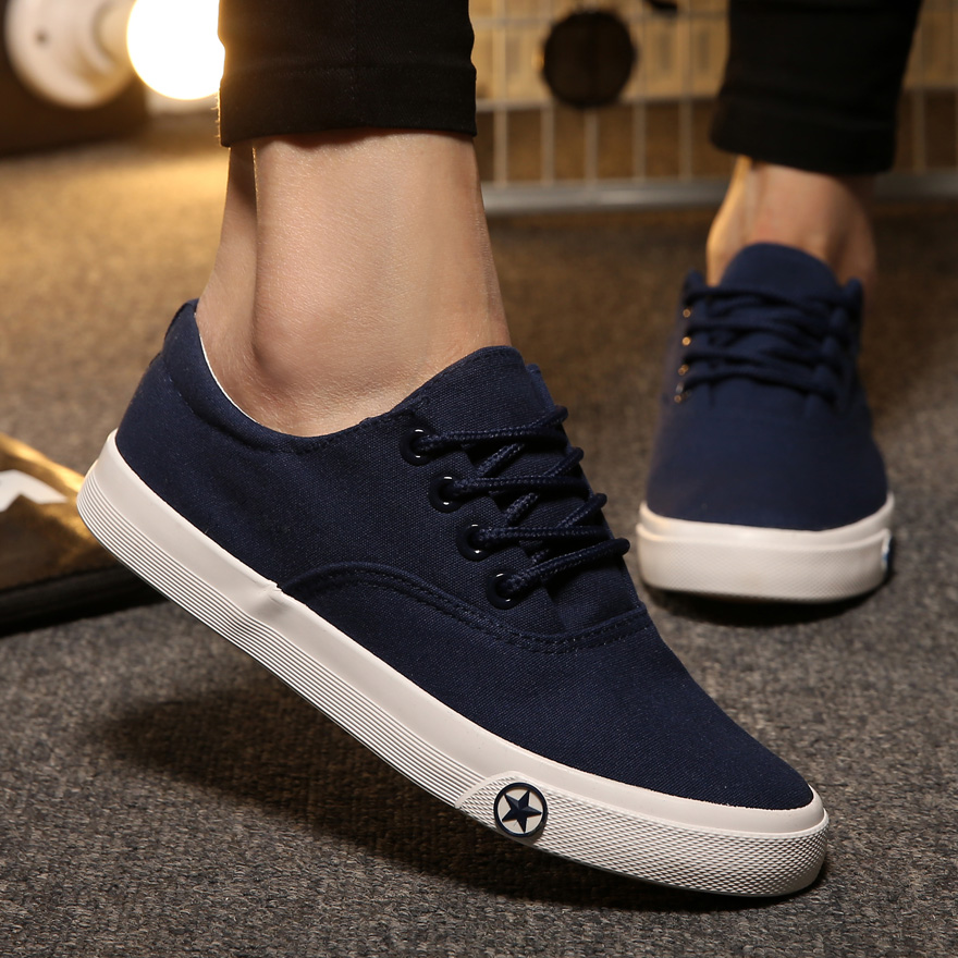 blue canvas shoes for women