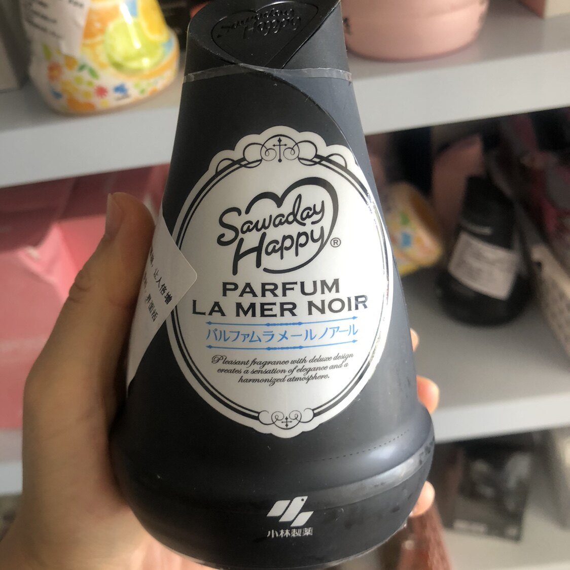 日本进口小林制药固体空气清新消臭元室内厕所汽车芳香香薰摆件