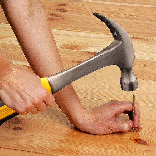 木工敲击连体羊角锤铁锤子实心铁锤木匠家用羊角锤