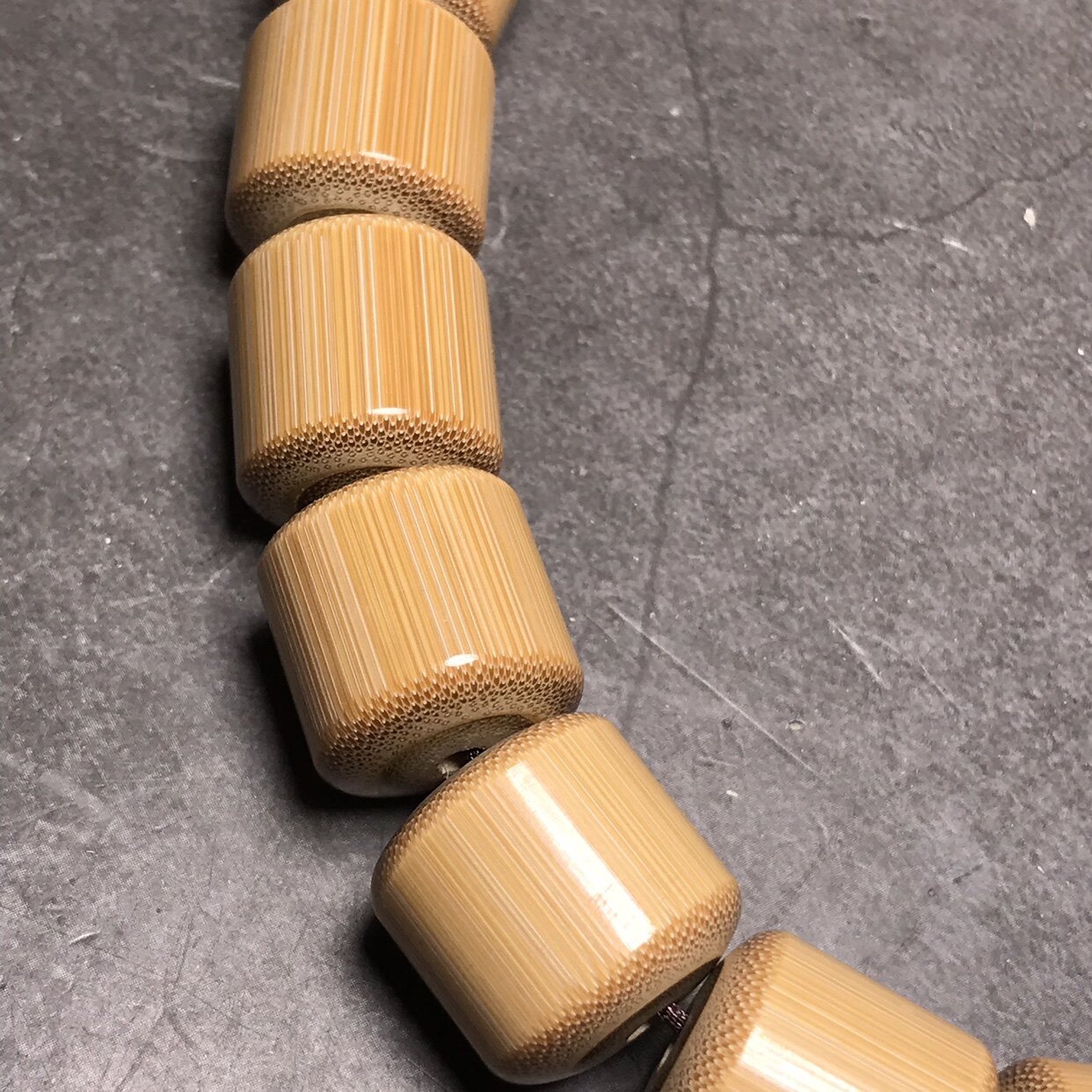 玉竹手串精工手把佛珠密度竹子高密度手工文玩佛珠