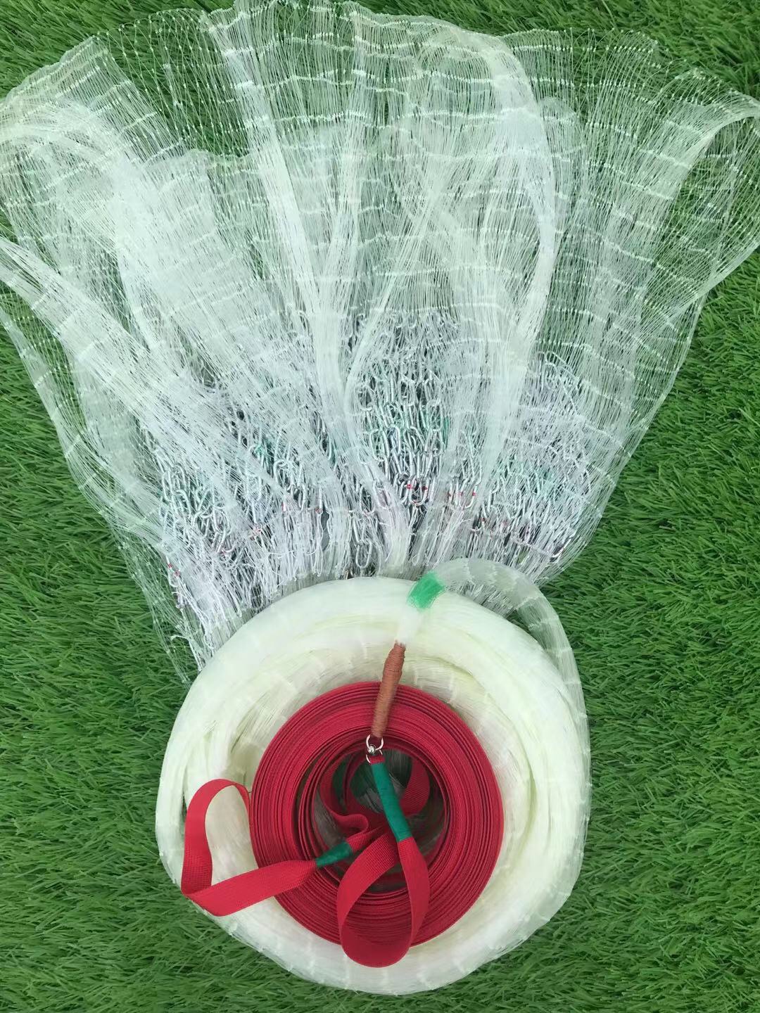 传统撒网老式两指网眼加深深底鱼网渔具手抛鱼网