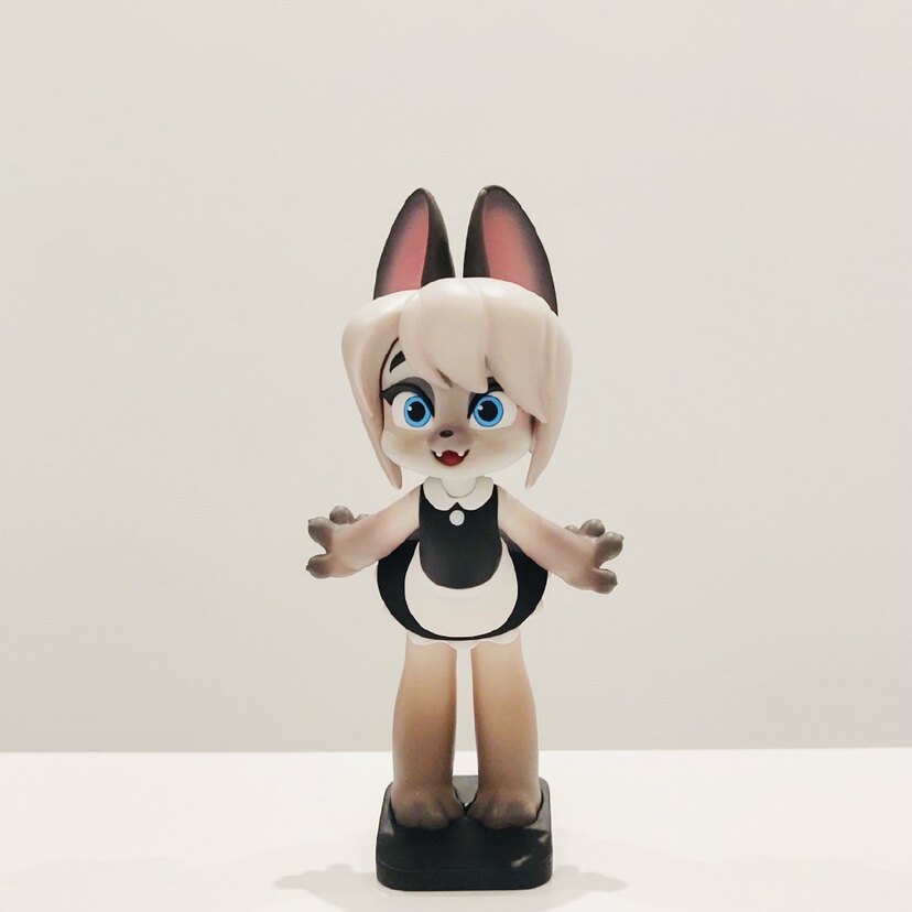 空想造物女仆猫盲盒确认手办老郦潮玩暹罗蓝白潮玩盲盒