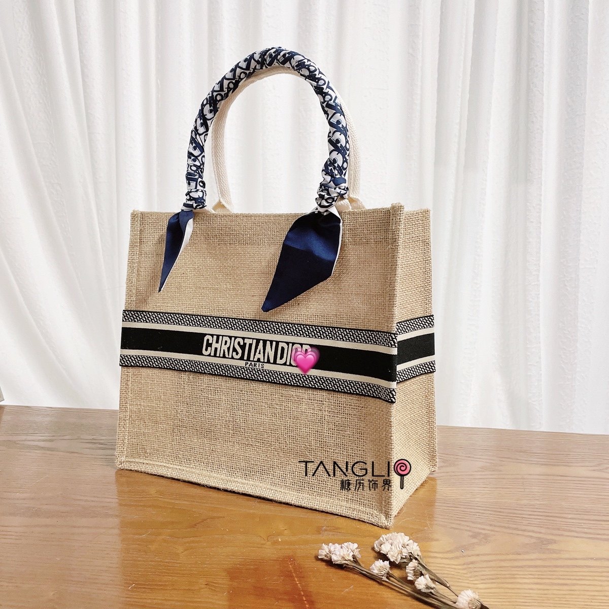 小红无印良品muji同款麻布布袋diy改造字母织带通用款女包