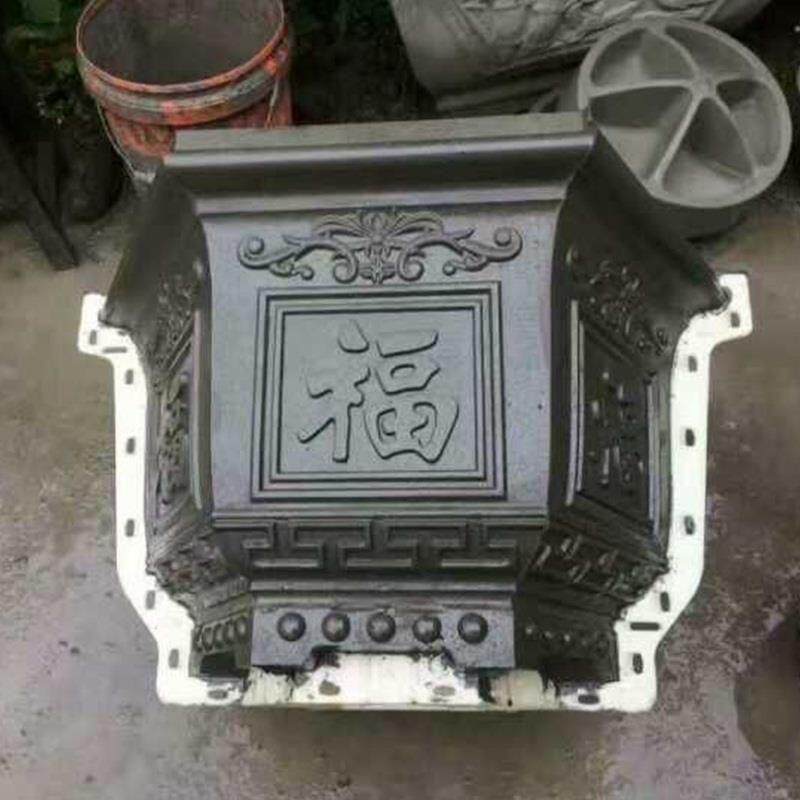 水泥鱼缸模具盆景六角形塑料塑料模模型塑钢泥土建筑模板