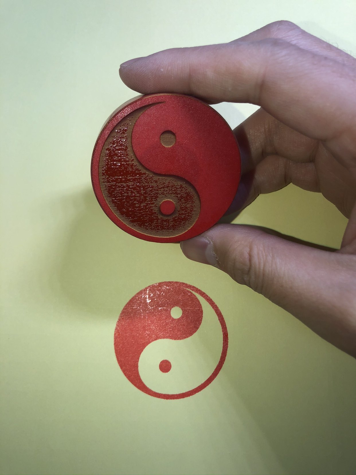 阴阳鱼印橡胶材质道教法器道士用品法印法令道教工艺品