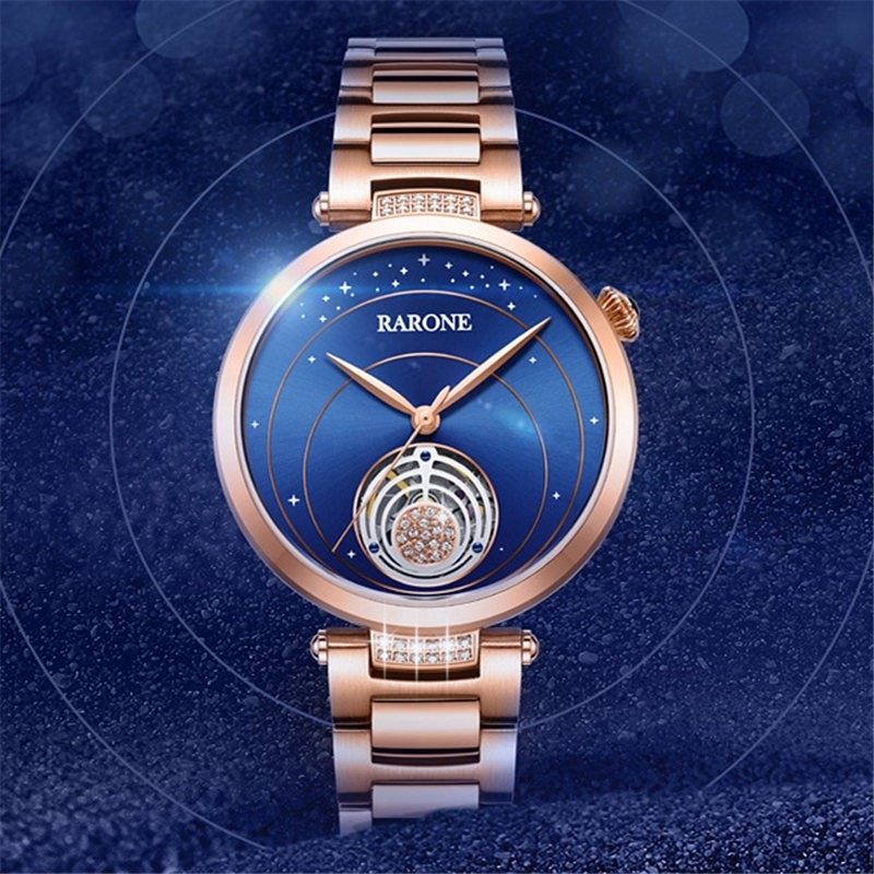 雷诺手表银河银河系系列2021新款时尚机械表女士国产腕表