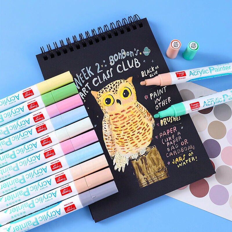 丙烯马克48色24色36色儿童水洗神奇水性画画马克笔