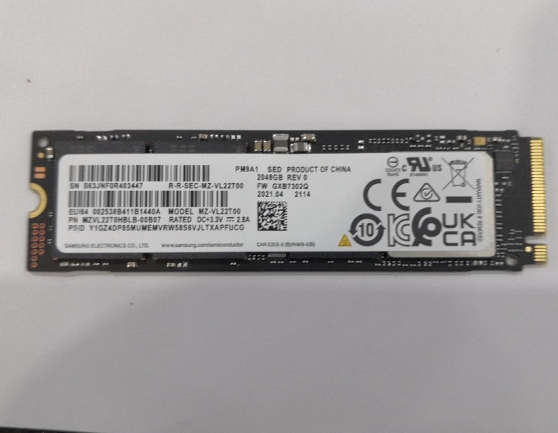 pm9a12t固态硬盘三星pcie40nvmem2笔记本电脑台式机固态硬盘