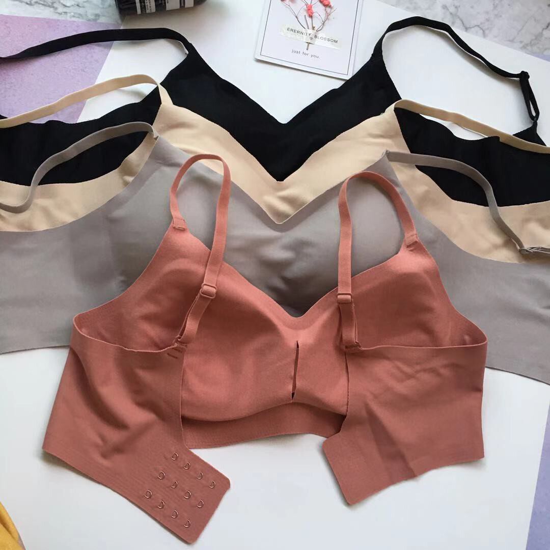 内衣一线代工无感莫代尔吊带无痕文胸钢圈少女文胸
