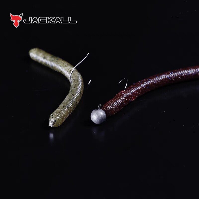 jackall路亚面条虫yammy500高比重软饵35寸竞技面条虫日本原装