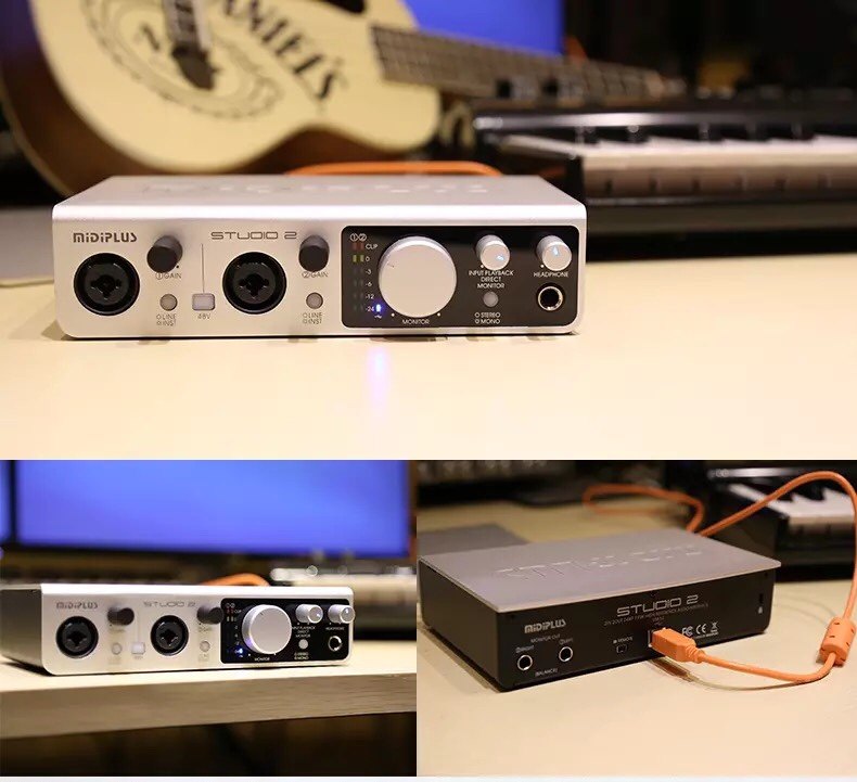 midiplusstudiomidiplus外置声卡台式机笔记本电脑直播录音声卡