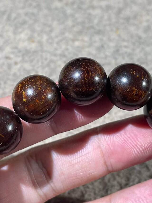 巴布亚贡犀角玉化油带龙鳞手串手链念珠佛珠手链