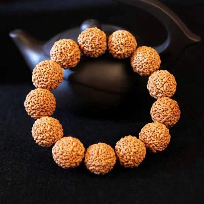 文玩佛螺菩提提手串脑纹佛螺手串金刚满肉爆肉玉菩提