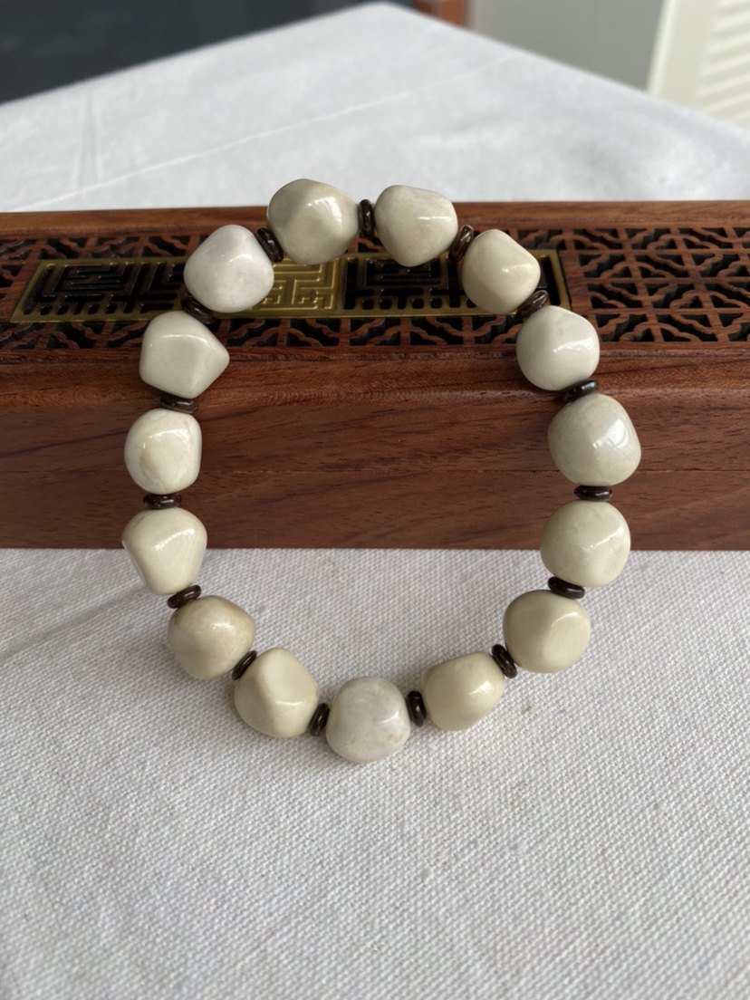 泰国龙宫白舍利舍利文玩手串11m手串