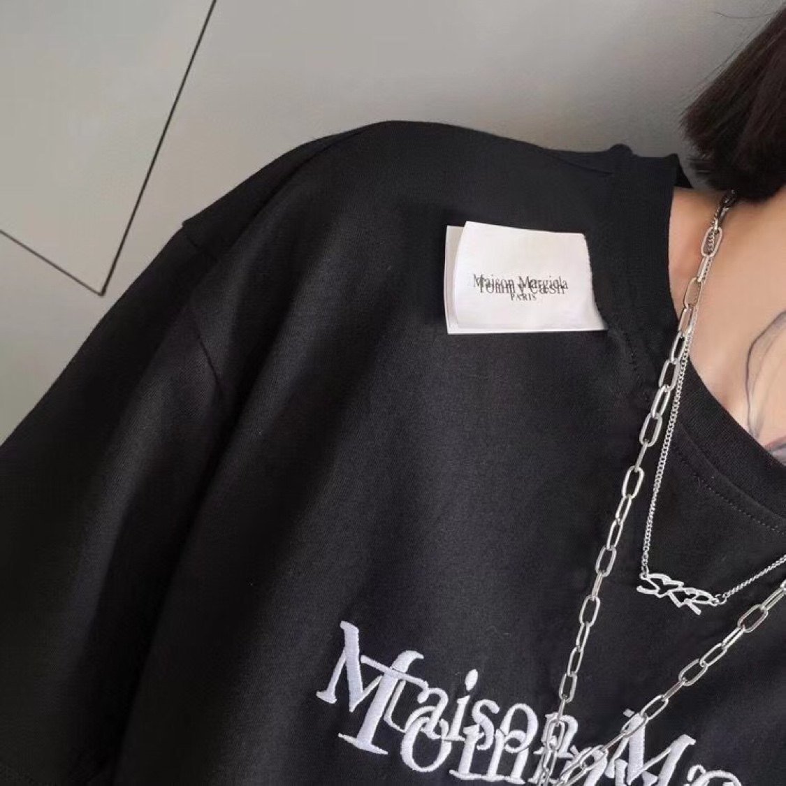 tommycashmm6m吉拉联名短袖女士夏季新款刺绣t恤