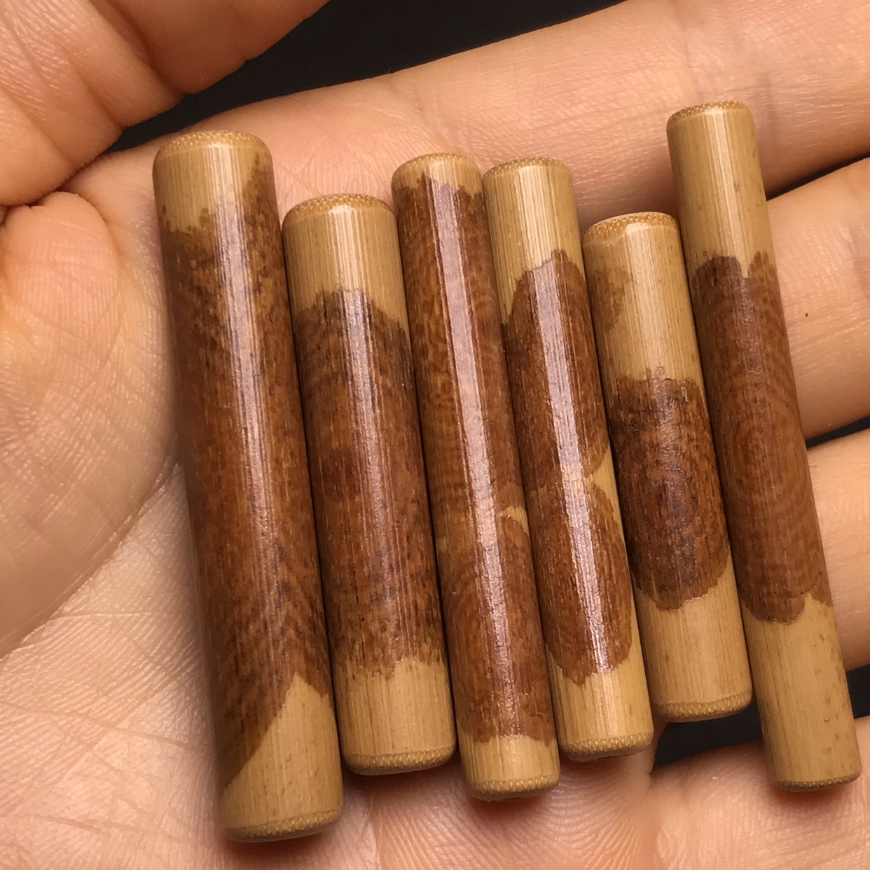 精品福建武夷山老料湘妃竹背云手佛珠配饰吊坠香妃手串