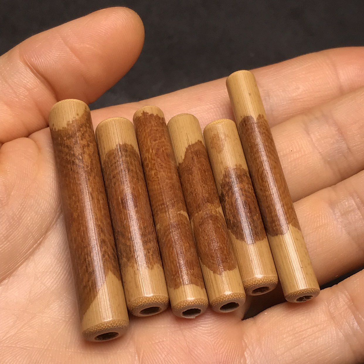 精品福建武夷山老料湘妃竹背云手佛珠配饰吊坠香妃手串