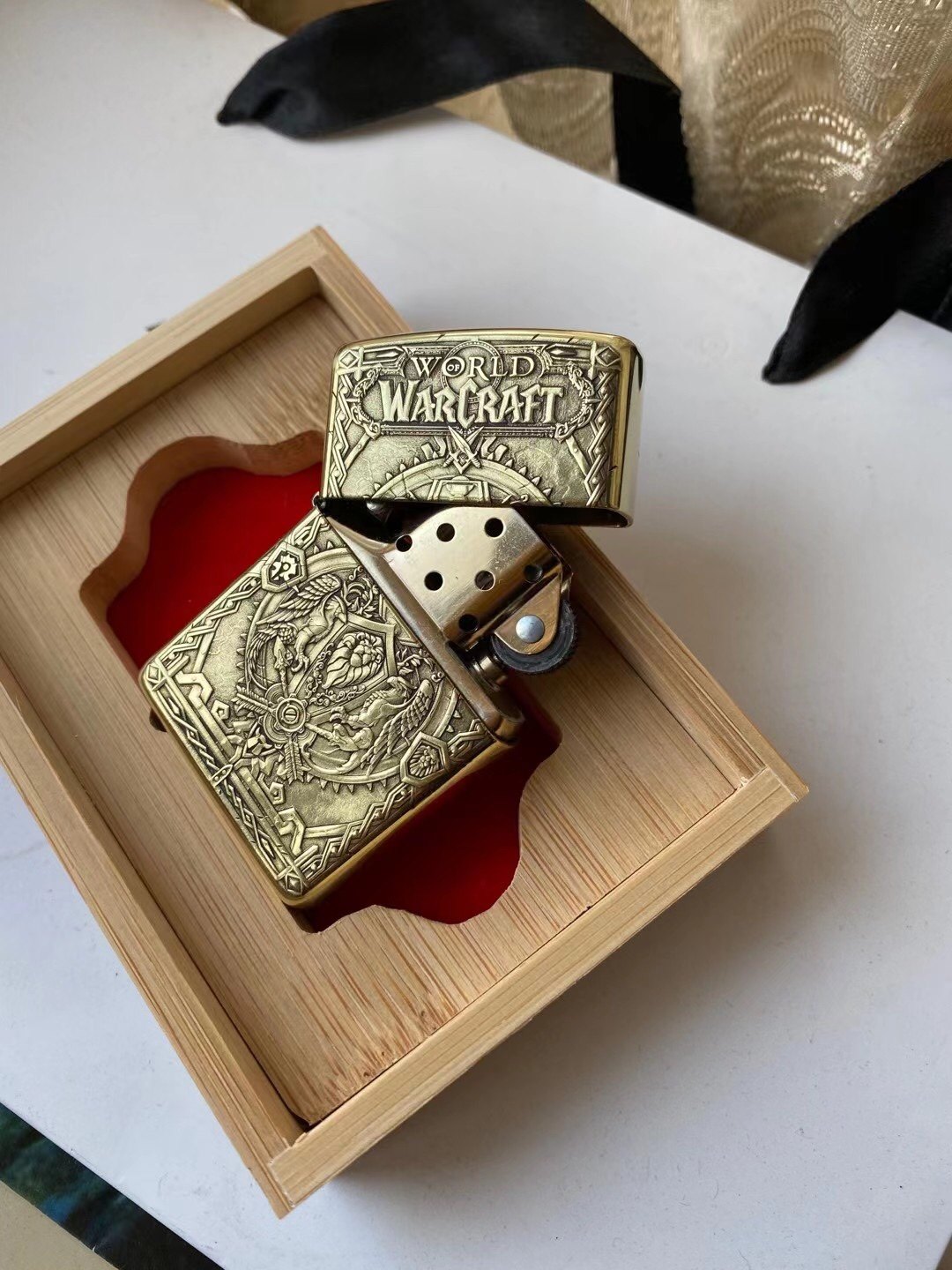 zippo打火机新款纯铜盔甲魔兽世界立体浮雕蚊版煤油zippo