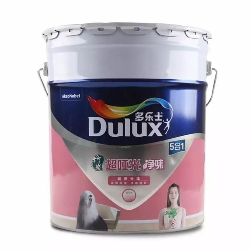 原装多乐士乳胶漆金装净味五合一环保墙面漆室内家用自刷白色涂料