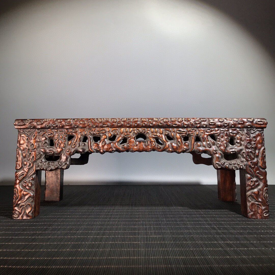 实木木工艺天然花梨木满浮雕炕桌条案香案家具木雕
