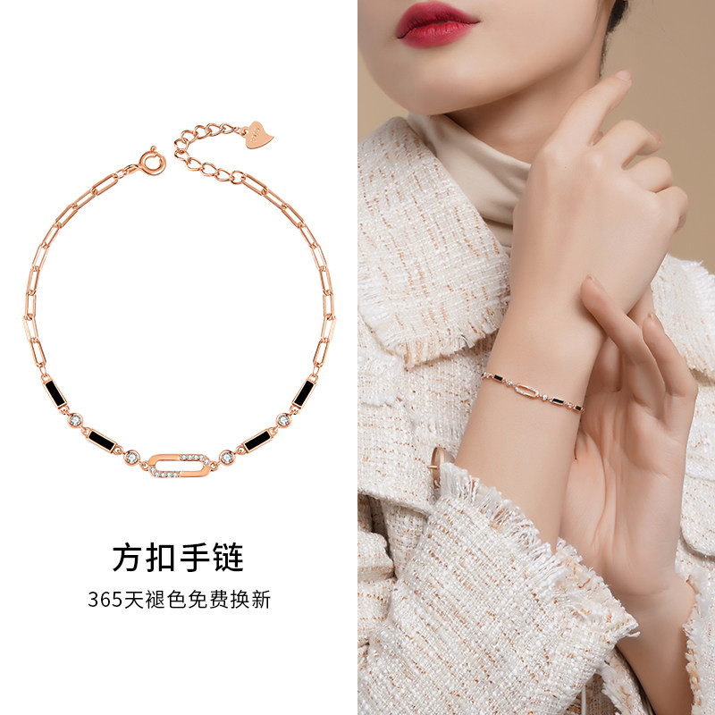 纯银手链女生轻奢小众精致手镯女高级感冷淡风新年小礼物送女朋友