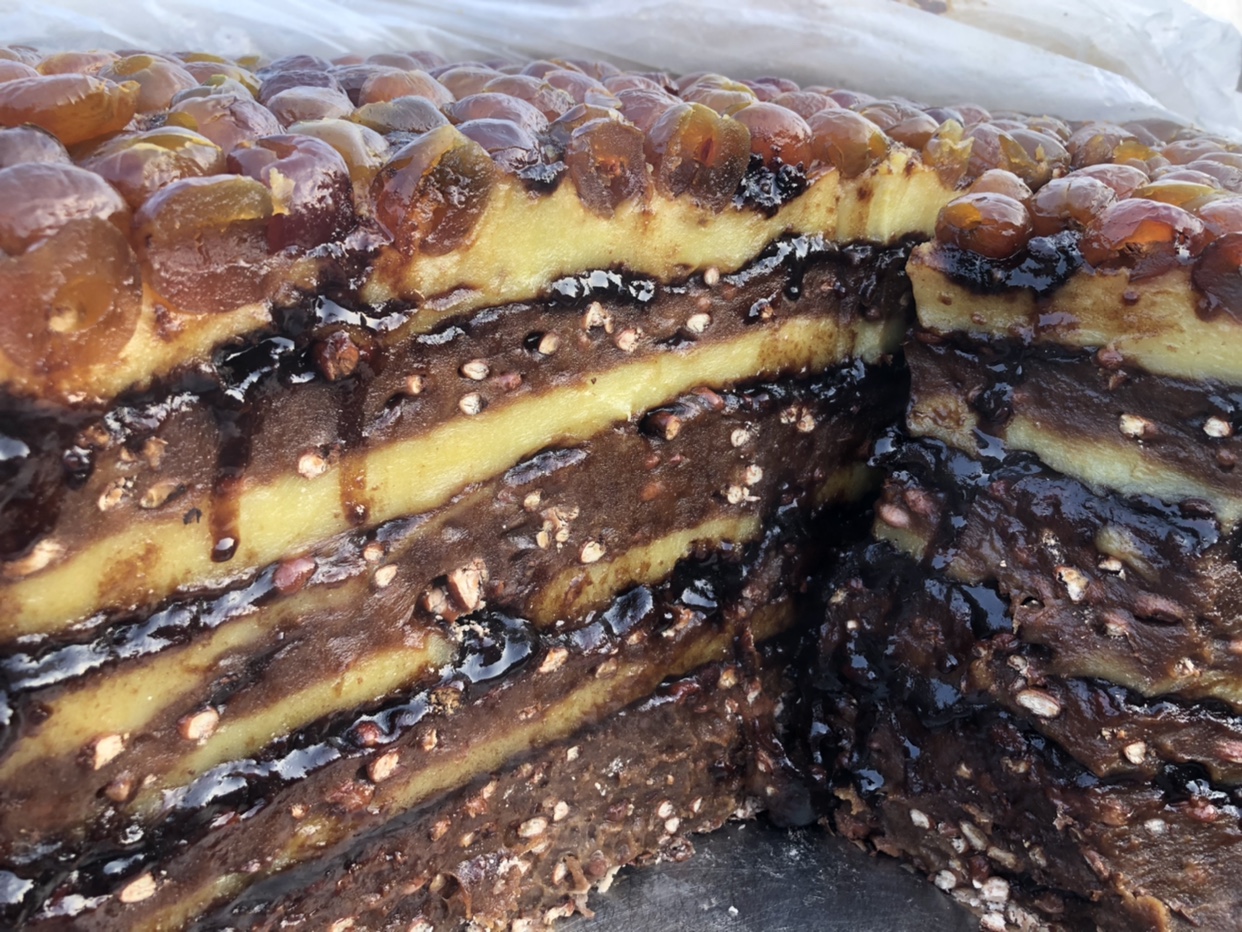 年糕临沂集市小吃莒南大枣真空真空包包装山东年糕