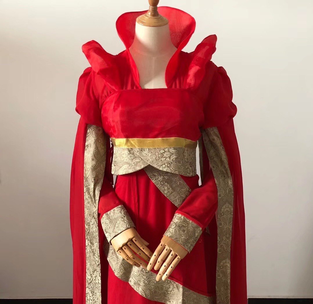 出租雨墨丹青仙剑三龙龙葵红蓝影视古装同款民族服装