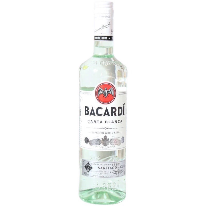 百加朗姆得白超级bacardirum750ml朗姆酒