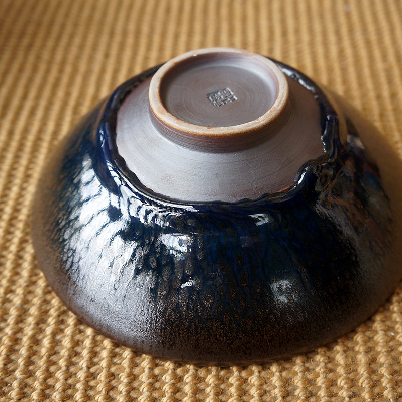 茶杯陶瓷景德镇瓷器斗笠天目建盏餐具怀旧仿古建盏