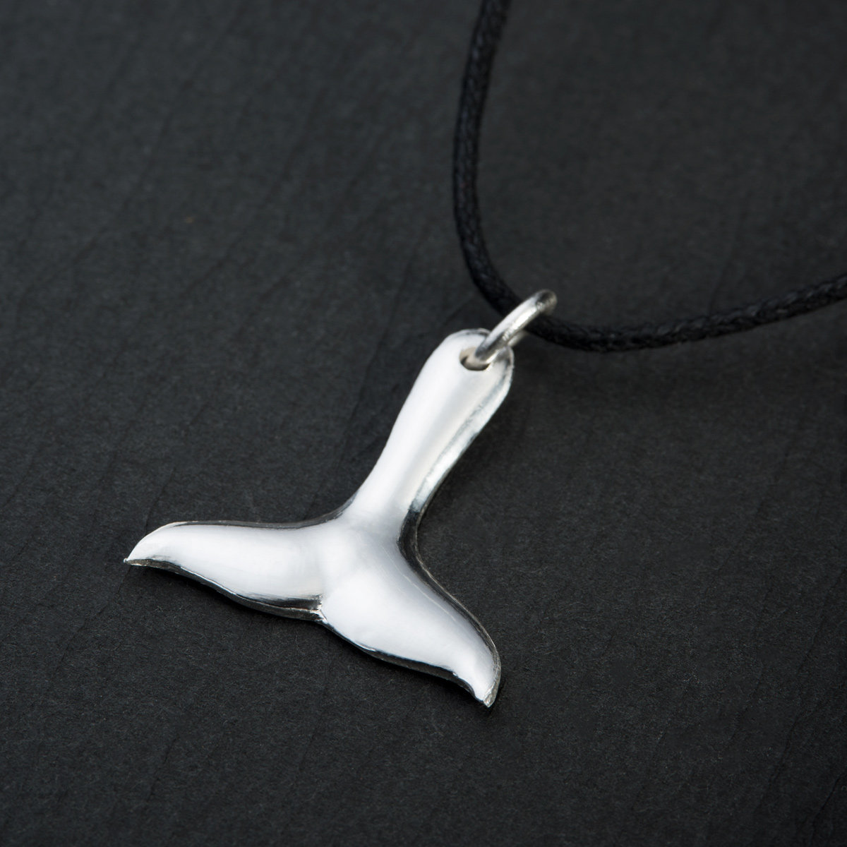 纯银饰品吊坠挂件鲸鱼尾巴足银项链坠子文艺女友项坠