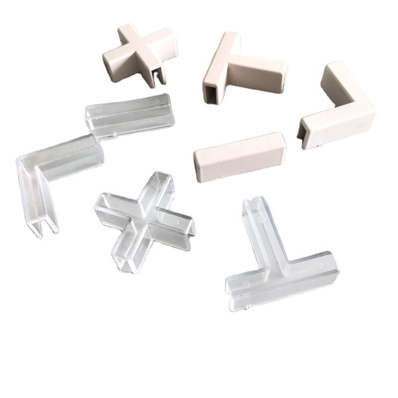 5mm6mm玻璃卡槽鱼缸直角护角配件加厚塑料卡扣玻璃夹