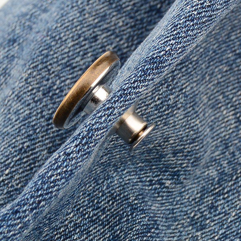 牛仔裤扣子金属钮扣女裤裤子腰围腰大改小免钉纽扣