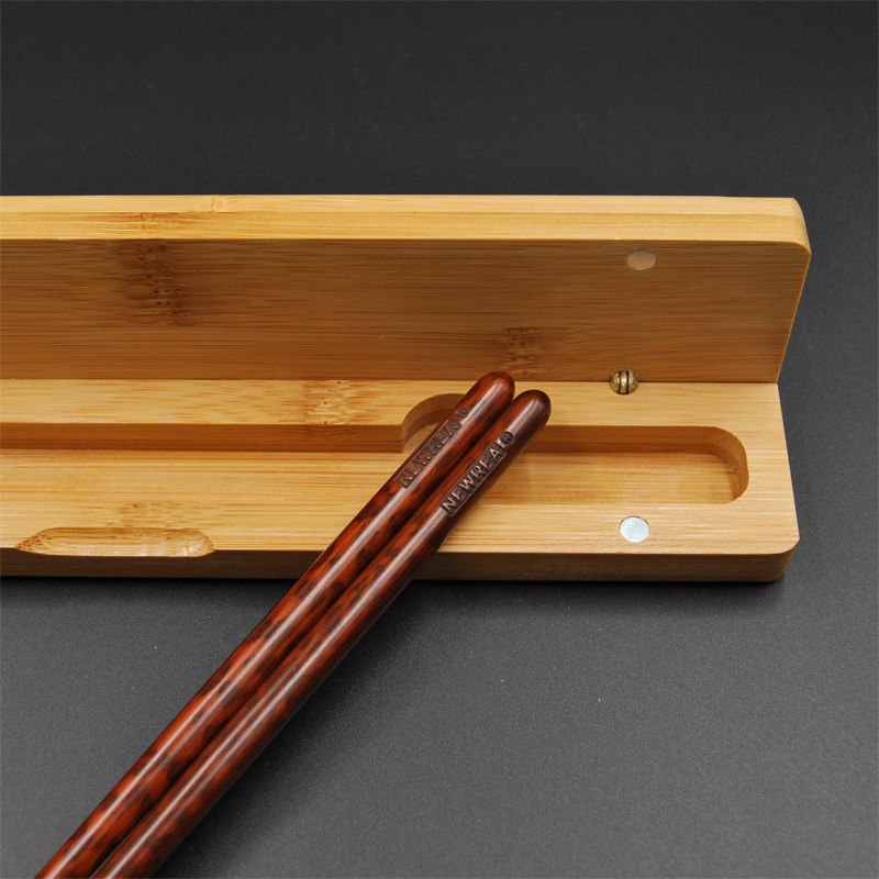 newrea新锐级蛇纹木全木筷子208cm便捷随身经济筷子