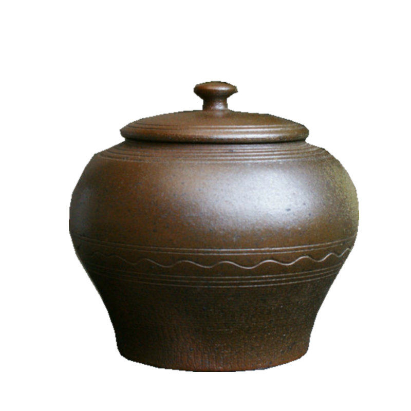 三进古法龙窑无釉柴烧土陶粗陶醒茶储茶茶罐茶叶罐